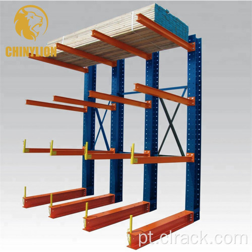 Cantilever racking para tubos de setor e aço longos